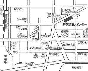 新宿文化センター地図